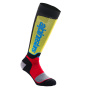 Cross Socken Alpinestars MX Plus Socks Black Red Light Blue