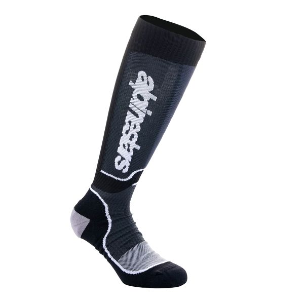 Cross Socken Alpinestars MX Plus Socks Black White Cross Socken Alpinestars MX Plus Socks Black White