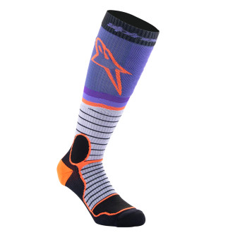 Cross Socken Alpinestars MX Pro Socks Black Grey Purple Cross Socken Alpinestars MX Pro Socks Black Grey Purple