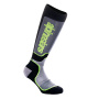 Cross Socken Alpinestars Youth MX Plus Black Grey Yellow Fluo