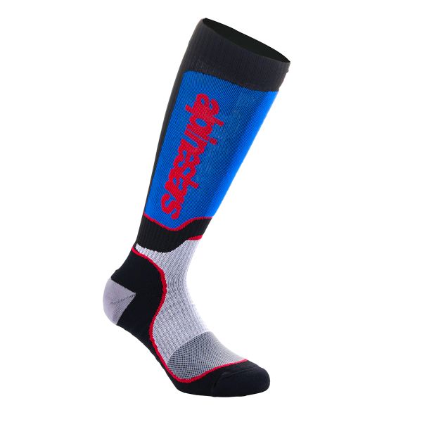 Cross Socken Alpinestars Youth MX Plus Black White Royal Blue Cross Socken Alpinestars Youth MX Plus Black White Royal Blue