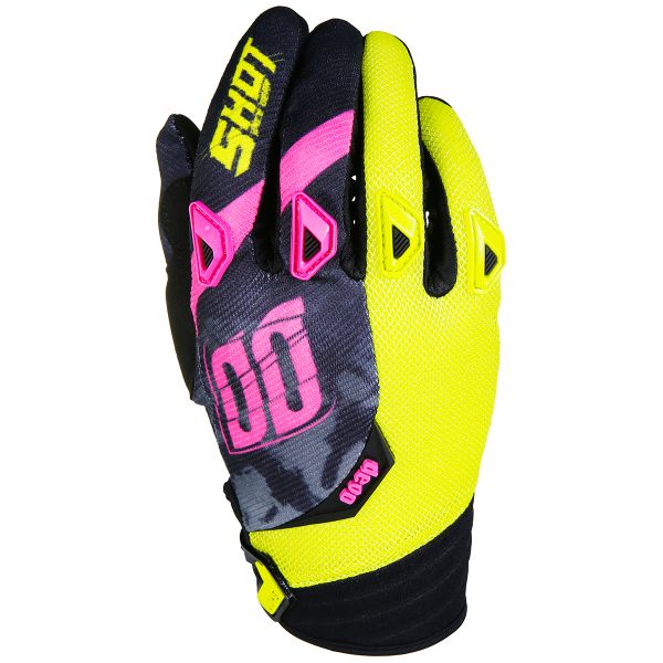 Cross Handschuhe SHOT Devo Squad Lime Pink Black