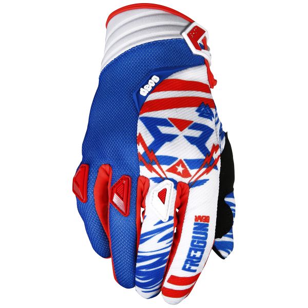 Cross Handschuhe Freegun Devo Trooper Blue Red Black - Kinder