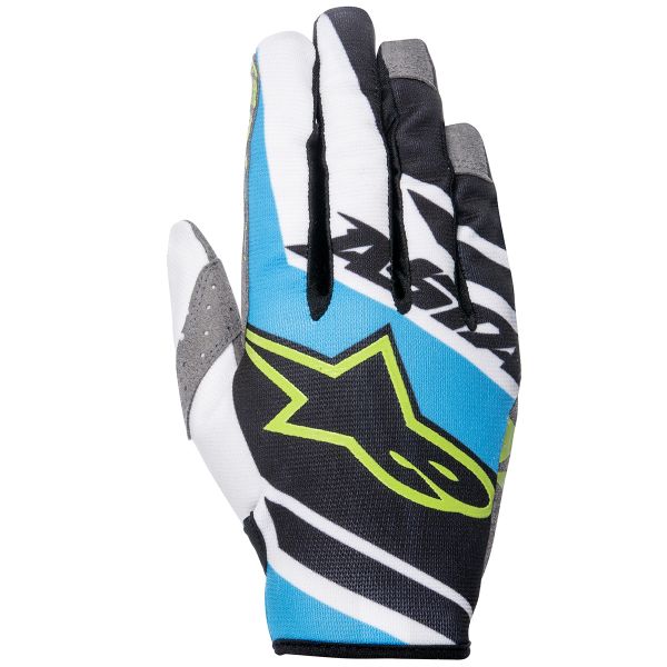 Cross Handschuhe Alpinestars Racer Supermatic Cyan