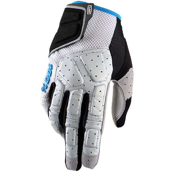 Cross Handschuhe 100% Simi Grey Cyan