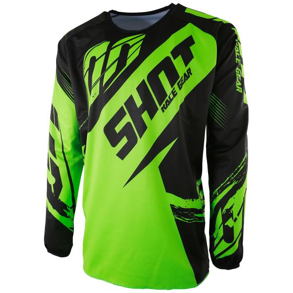 Cross Trikot SHOT Devo Fast Neon Green - Kinder