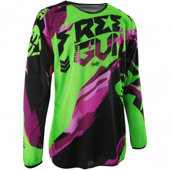 Cross Trikot Freegun Devo Honor Neon Green Purple