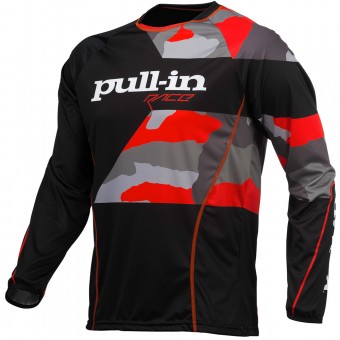 Cross Trikot pull-in Fighter Camo Black Orange