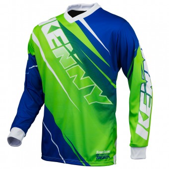 Cross Trikot Kenny Track Neon Green Blue