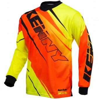 Cross Trikot Kenny Track Neon Orange Yellow - Kinder