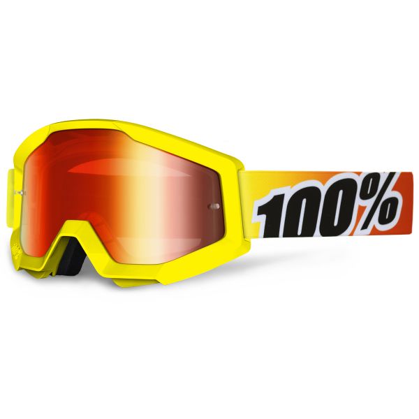 Crossbrille 100% Strata Sunny Days Mirror Red Lens