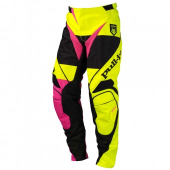 Cross Hose pull-in Fighter Neon Yellow Pink Pant