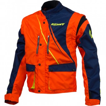 Cross Jacke Kenny Track Enduro Blue Neon Orange Jacket