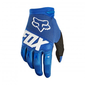 Cross Handschuhe FOX Dirtpaw Race Blue White Enfant 002 Cross Handschuhe FOX Dirtpaw Race Blue White Enfant 002