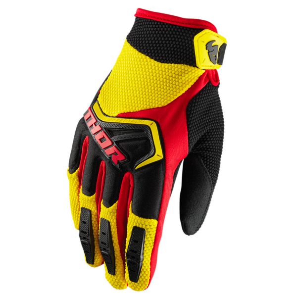 Cross Handschuhe Thor Spectrum Yellow Black Red