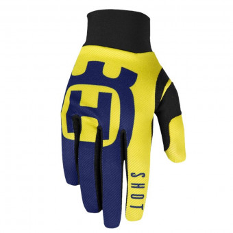 Cross Handschuhe SHOT Aerolie Husqvarna Blue Yellow CE