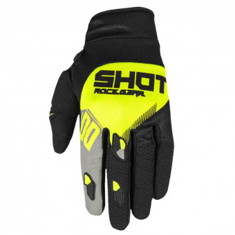 Cross Handschuhe SHOT Contact Trust Grey Neon Yellow CE