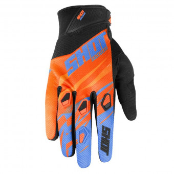 Cross Handschuhe SHOT Devo Ventury Orange Cyan CE Kid Cross Handschuhe SHOT Devo Ventury Orange Cyan CE Kid