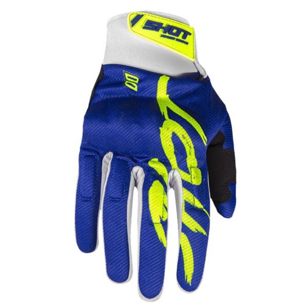 Cross Handschuhe SHOT Drift Razor Deep Blue Neon Yellow CE