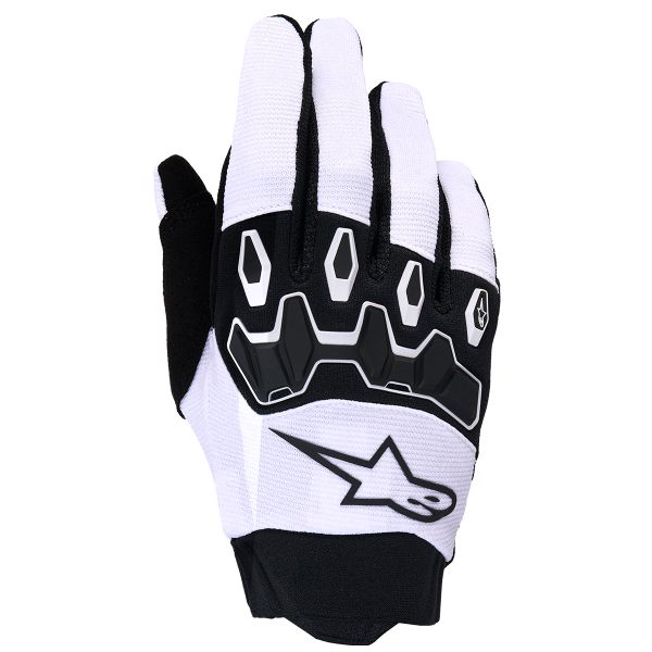 Cross Handschuhe Alpinestars Full Bore V2 Gloves Light Gray Black