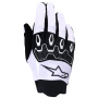 Cross Handschuhe Alpinestars Full Bore V2 Gloves Light Gray Black