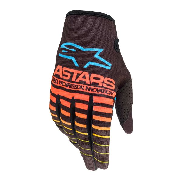 Cross Handschuhe Alpinestars Radar Glove Black Yellow Fluo Coral Cross Handschuhe Alpinestars Radar Glove Black Yellow Fluo Coral