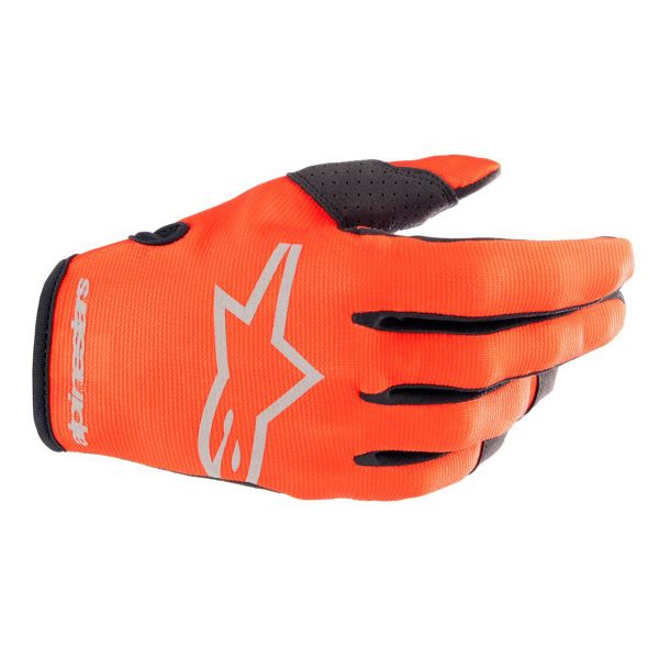 Cross Handschuhe Alpinestars Radar Hot Orange Black Kid