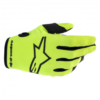 Cross Handschuhe Alpinestars Radar Yellow Fluo Black Kid Cross Handschuhe Alpinestars Radar Yellow Fluo Black Kid