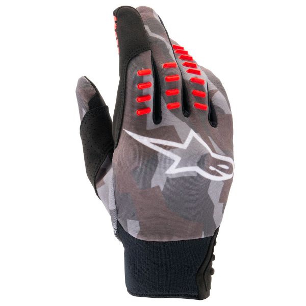 Cross Handschuhe Alpinestars SMX-E Black Camo Red Fluo