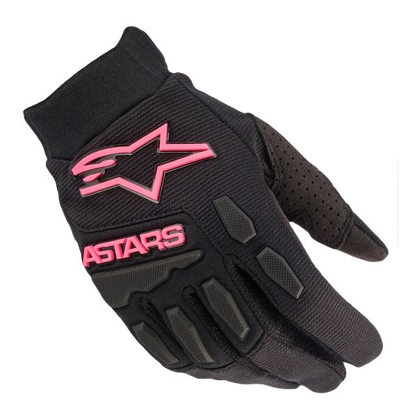 Cross Handschuhe Alpinestars Stella Full Bore Gloves Black Pink Fluo