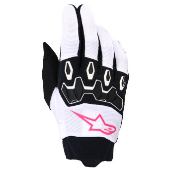 Cross Handschuhe Alpinestars Stella Full Bore V2 Gloves White Pink Fluo Black Cross Handschuhe Alpinestars Stella Full Bore V2 Gloves White Pink Fluo Black