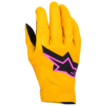 Cross Handschuhe Alpinestars Supertech Mx Gloves Gold Black Fluo Pink Cross Handschuhe Alpinestars Supertech Mx Gloves Gold Black Fluo Pink