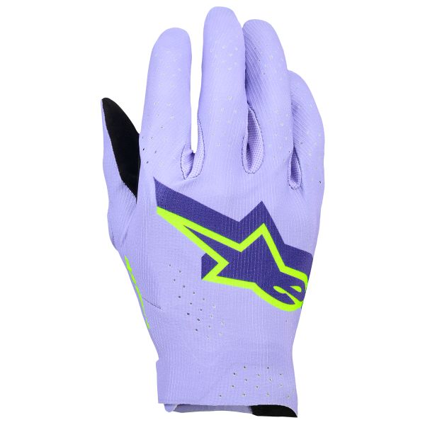 Cross Handschuhe Alpinestars Supertech Mx Gloves Lavender Violet Fluo Yellow Cross Handschuhe Alpinestars Supertech Mx Gloves Lavender Violet Fluo Yellow