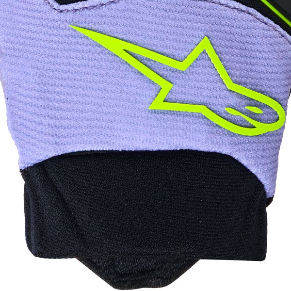 Alpinestars Youth & Kids Full Bore V2 Gloves Purple Yellow Fluo