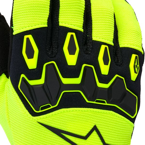 Alpinestars Youth & Kids Full Bore V2 Gloves Yellow Fluo Black