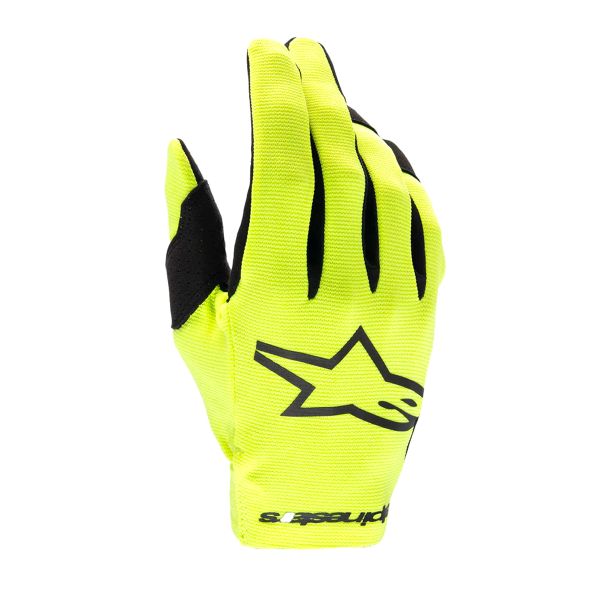 Cross Handschuhe Alpinestars Youth Radar Yellow Fluo Black