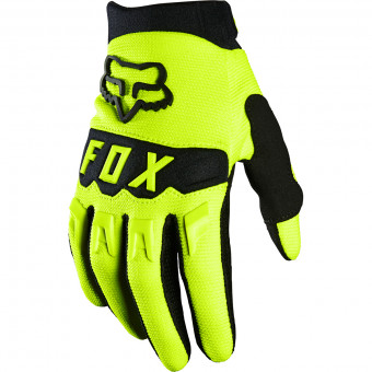 Cross Handschuhe FOX Dirtpaw Glove Fluo Yellow Kid