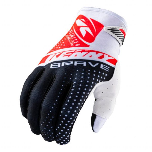 Cross Handschuhe Kenny Brave Black White Red Gloves