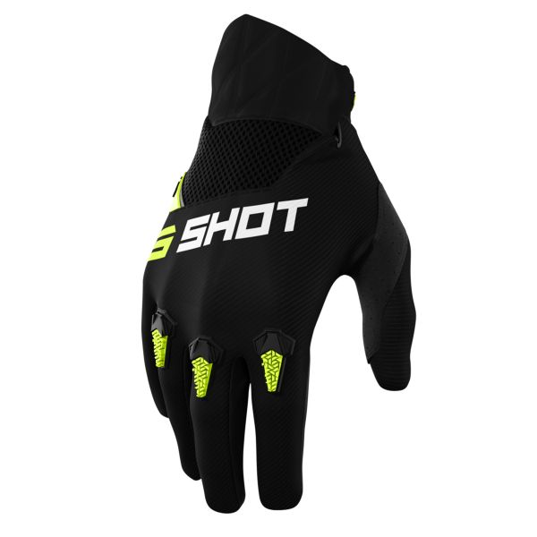 Cross Handschuhe SHOT Devo Neon Yellow Gloves