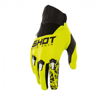 Cross Handschuhe SHOT Devo Storm Glove Lime Kid