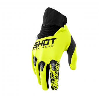Cross Handschuhe SHOT Devo Storm Glove Neon Yellow Kid