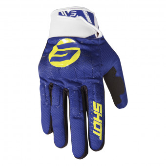 Cross Handschuhe SHOT Drift Spider Navy Yellow