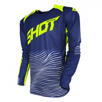 Cross Trikot SHOT Aerolite Optica Blue Neon Yellow Cross Trikot SHOT Aerolite Optica Blue Neon Yellow