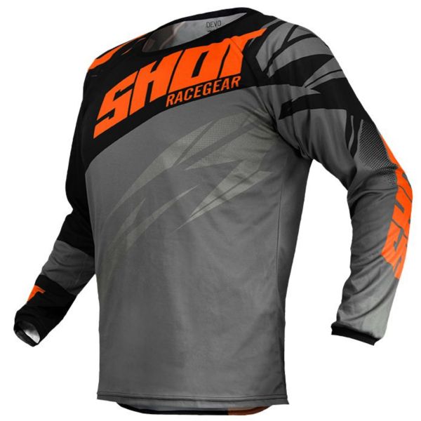 Cross Trikot SHOT Devo Ventury Grey Neon Orange