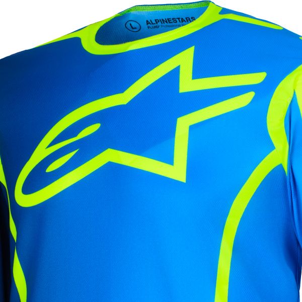 Alpinestars Fluid Apex Jersey Blue Yellow Fluo