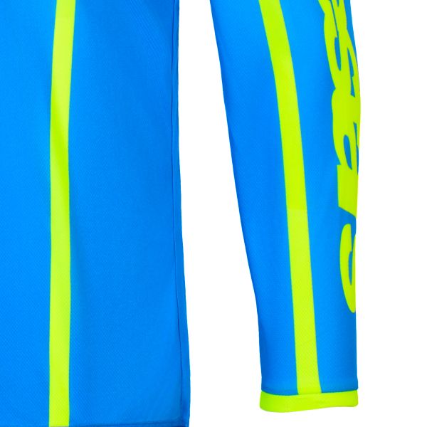 Alpinestars Fluid Apex Jersey Blue Yellow Fluo