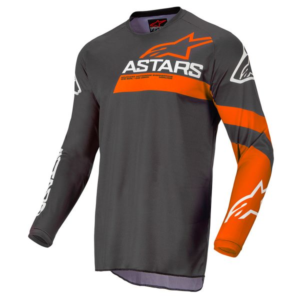 Cross Trikot Alpinestars Fluid Chaser Anthracite Coral Fluo