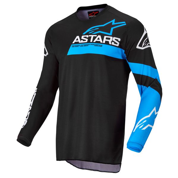 Cross Trikot Alpinestars Fluid Chaser Black Blue Neon