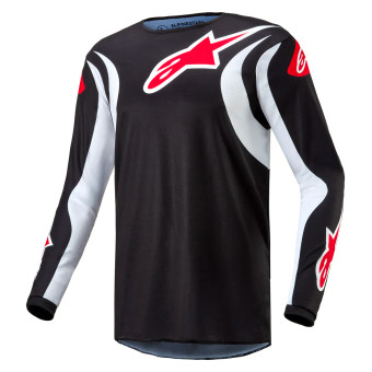 Cross Trikot Alpinestars Fluid Lucent Black White