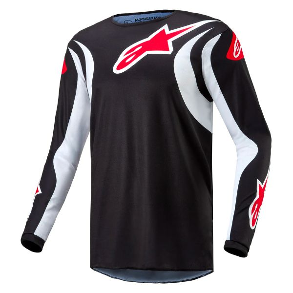 Cross Trikot Alpinestars Fluid Lucent Black White